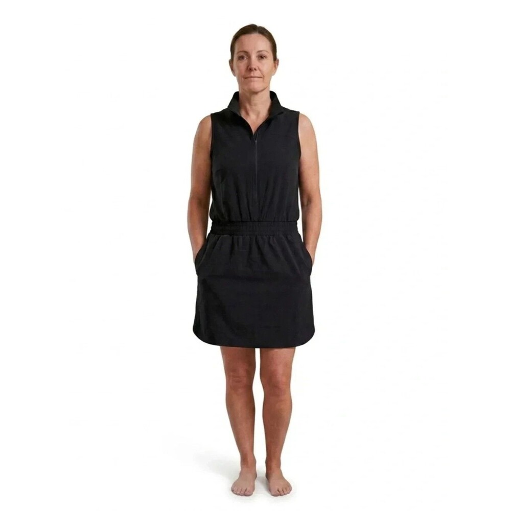 Elle Sport Athletic Dress Black Sleeveless Active Stretch Women’s Size XS